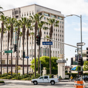 Los Angeles (2017) Widok z centrum Los Angeles