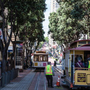 San Francisco (2017) Ulica w San Francisco z tramwajami